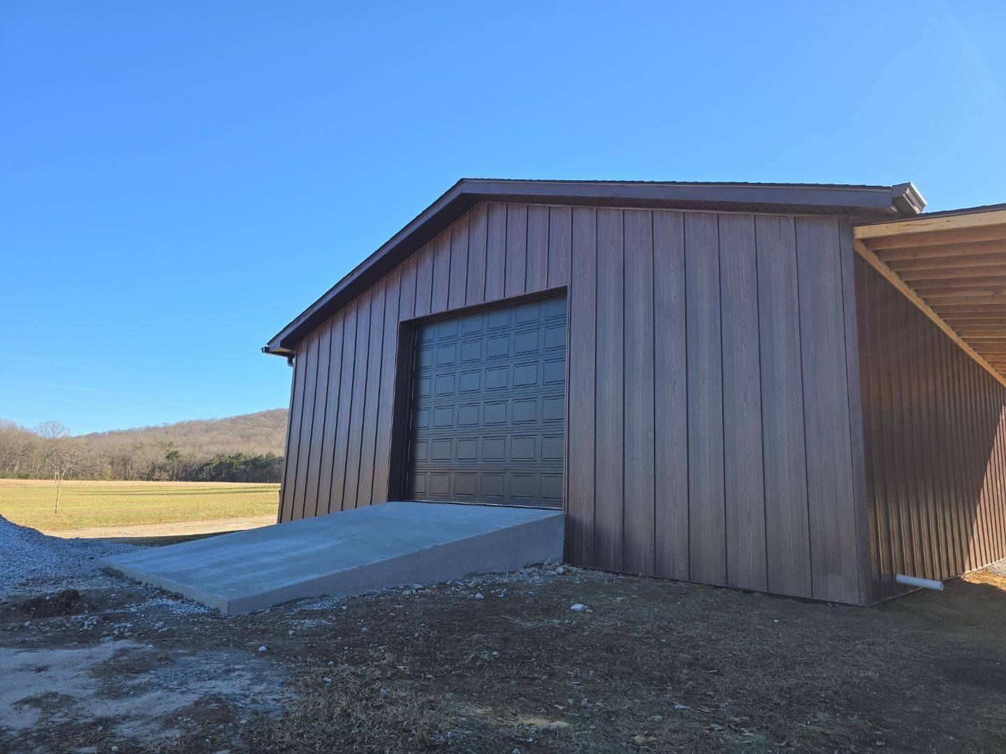 Metal building with a metal roof